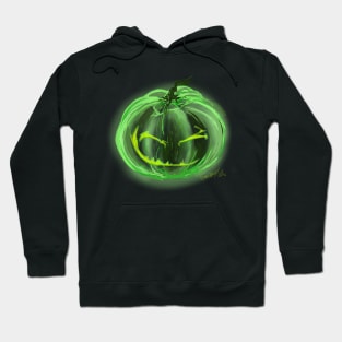 Green Ghost Jack O Lantern Hoodie